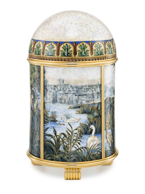 Patek Philippe,Dome Clocks ,Multi-Color,Electromechanical,In-house Caliber,Green,Colorful,Enamel,20116M