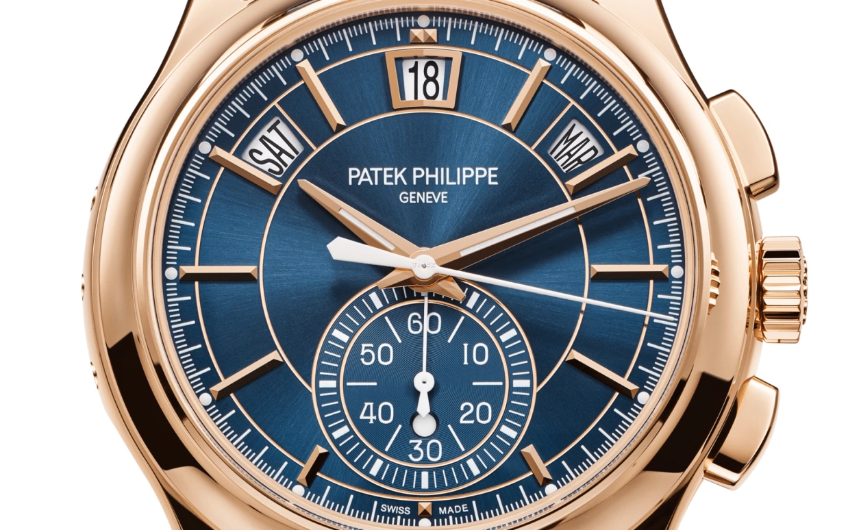 Patek Philippe,Complications 42mm,42mm,Rose Gold,Blue,Automatic,Chronograph,Annual Calendar,Month,Date,55hours,In-house Caliber,Lionel Messi,La Pulga,GOAT,5905R,5905R-010