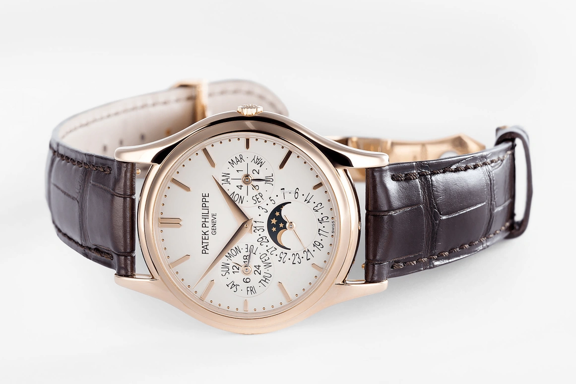 Patek Philippe,Grand Complications 37.20mm,37.20mm,Rose Gold,White,Automatic,Moonphase,Perpetual Calendar,Leap Year,Month,48hours,In-house Caliber,5140R,5140R-011