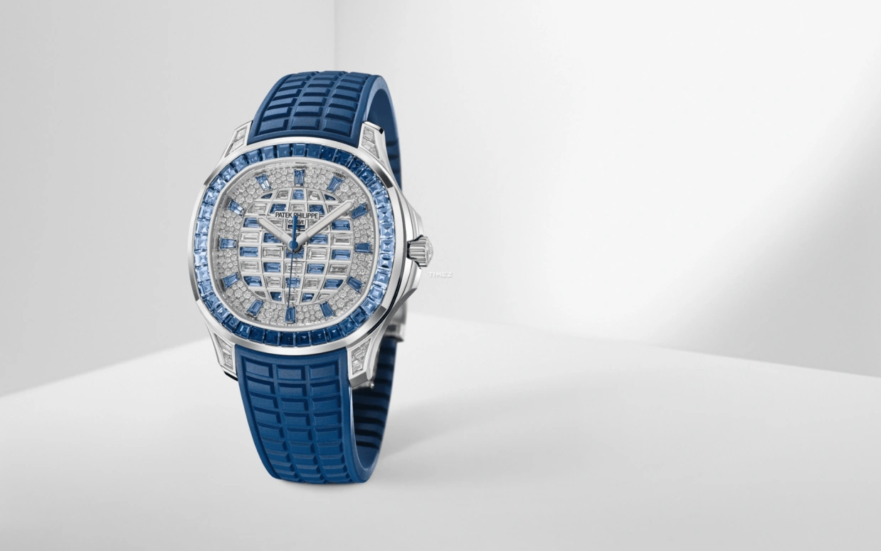 Patek Philippe,Aquanaut 38.80mm,38.80mm,White Gold,Silver,Blue,Automatic,45hours,In-house Caliber,Mark Wahlberg,Marky Mark,5268,5268/461G-001
