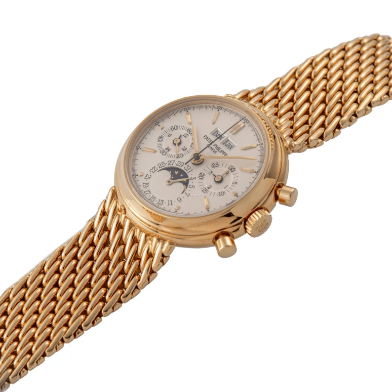 Patek Philippe,Grand Complications 36mm,36mm,Yellow Gold,White,Handwound,Chronograph,Moonphase,Perpetual Calendar,Leap Year,60hours,In-house Caliber,3970,3970/002