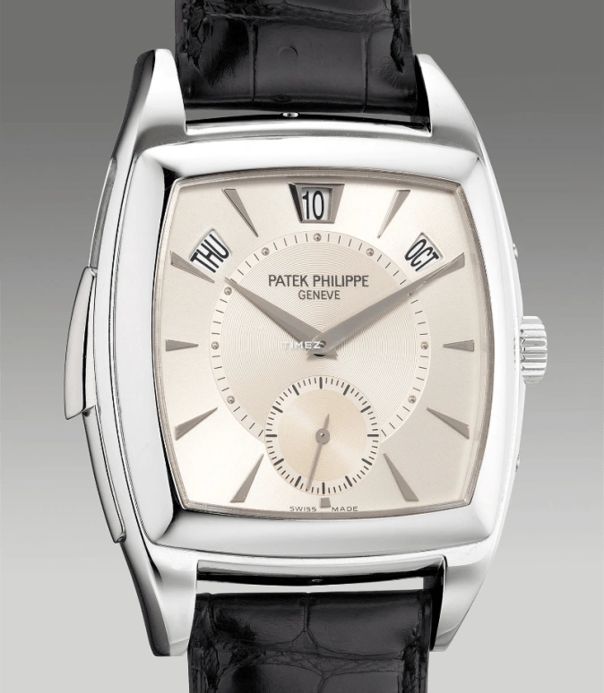 Patek Philippe,Grand Complications 38x51mm,38x51mm,Platinum,White,Silver,Automatic,Annual Calendar,Month,Date,Day,48hours,In-house Caliber,5033P,5033P-010