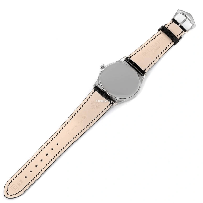 Patek Philippe,Calatrava 37mm,37mm,White Gold,Silver,Handwound,44hours,In-house Caliber,5196G,5196G-001