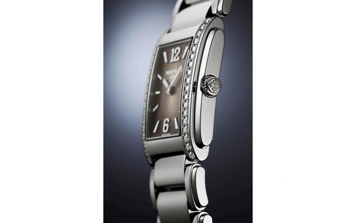 Patek Philippe,Twenty~4 25.10mm,25.10mm,Stainless Steel,Grey,Quartz,In-house Caliber,Sapphire,4910,4910/1200A-010