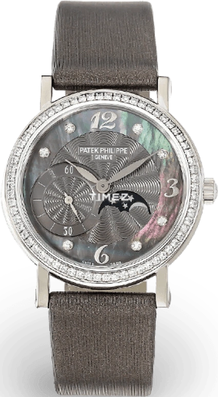 Patek Philippe,Complications 31mm,31mm,White Gold,Black,Handwound,Moonphase,38hours,4958G,4958G-010