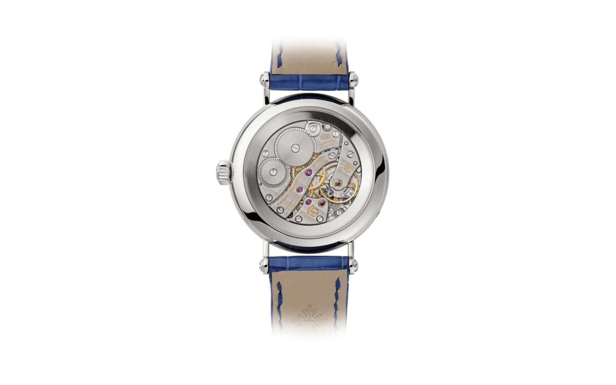 Patek Philippe,Complications 33mm,33mm,White Gold,Blue,Handwound,Moonphase,44hours,7121,7121/200G-001