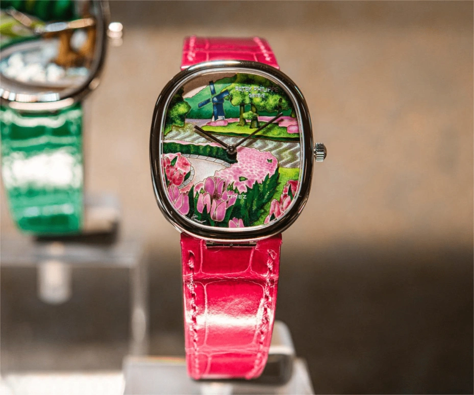 Patek Philippe,Golden Ellipse ,White Gold,Pink,Green,Multi-Color,Automatic,48hours,In-house Caliber,5738,5738/50G-035
