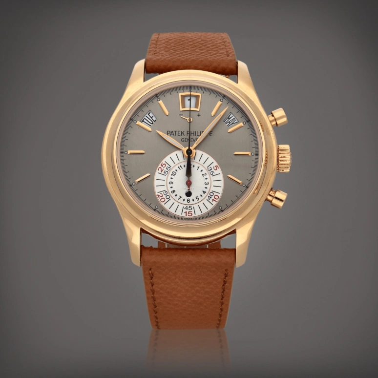 Patek Philippe,Complications 40.50mm,40.50mm,Rose Gold,Grey,Automatic,Chronograph,Annual Calendar,Month,Date,45～55hours,In-house Caliber,5960R,5960R-001