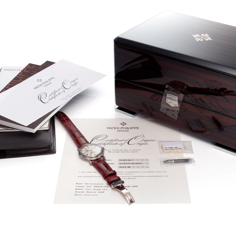 Patek Philippe,Grand Complications 38mm,38mm,White Gold,Silver White,Automatic,Moonphase,Perpetual Calendar,Annual Calendar,Month,45hours,In-house Caliber,5160G,5160G-001