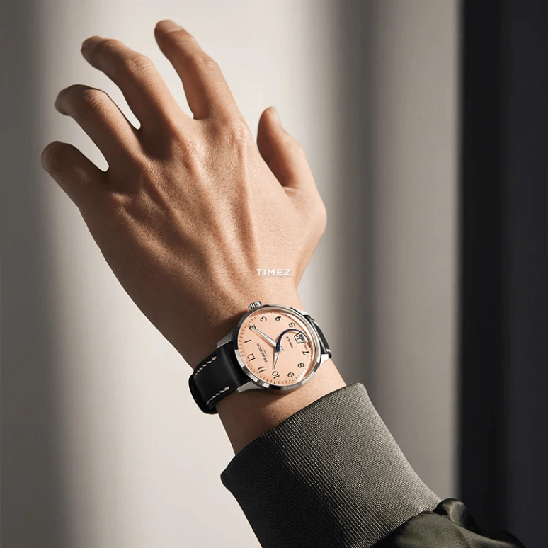 Peacock,Treasured 38.50mm,38.50mm,Stainless Steel,Pink,Automatic,Day,38hours,PCG0202,PCG0202.02