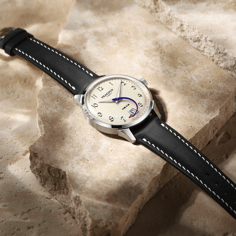 Peacock,Treasured 38.50mm,38.50mm,Stainless Steel,Cream,Automatic,Day,38hours,PCG0202,PCG0202.01