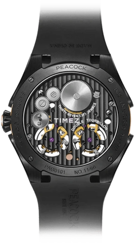 Peacock,Extraordinary 45.50mm,45.50mm,Stainless Steel,Rose Gold,Rose Gold,Grey,Handwound,Tourbillon,45hours,PAG0101