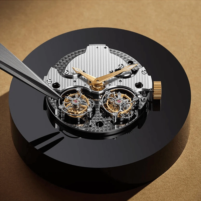 Peacock,Extraordinary 45.50mm,45.50mm,Stainless Steel,Rose Gold,Rose Gold,Grey,Handwound,Tourbillon,45hours,PAG0101