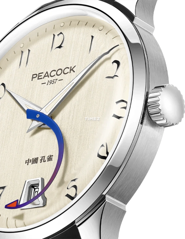 Peacock,Treasured 38.50mm,38.50mm,Stainless Steel,Cream,Automatic,Day,38hours,PCG0202,PCG0202.01