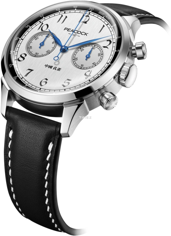 Peacock,Perfection Classic 38.50mm,38.50mm,Stainless Steel,Silver,Handwound,Chronograph,38hours,PCG0201,PCG0201.01