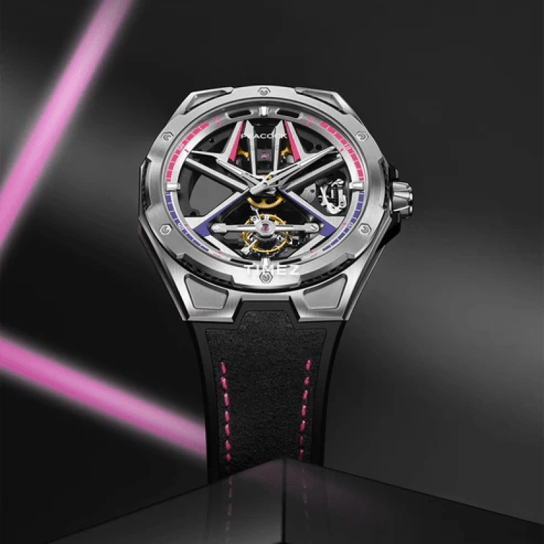 Peacock,Top Racing 45mm,45mm,Stainless Steel,Silver,Handwound,Tourbillon,45hours,PAG0103,PAG0103.01
