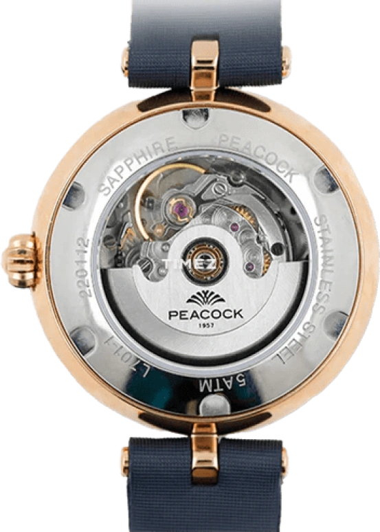 Peacock,Exquisite 28.30mm,28.30mm,Stainless Steel,Black,Blue,Automatic,36hours,In-house Caliber,L701,L701-1
