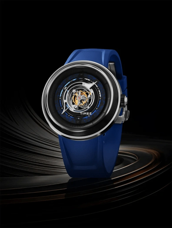 Peacock,Black Hole 46mm,46mm,Stainless Steel,Blue,Handwound,Tourbillon,120hours,PBG0101,PBG0101.02