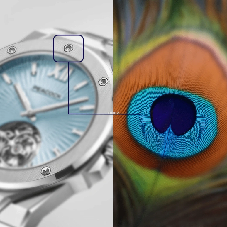 Peacock,Explore 40mm,40mm,Stainless Steel,Blue,Handwound,Tourbillon,48hours,PCG0301,PCG0301.02