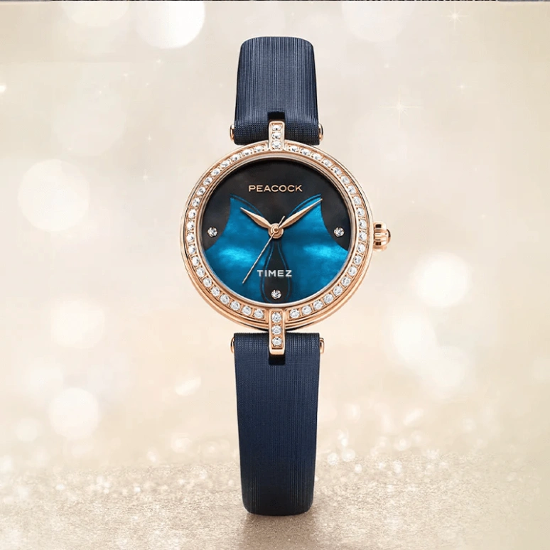 Peacock,Exquisite 28.30mm,28.30mm,Stainless Steel,Black,Blue,Automatic,36hours,In-house Caliber,L701,L701-1