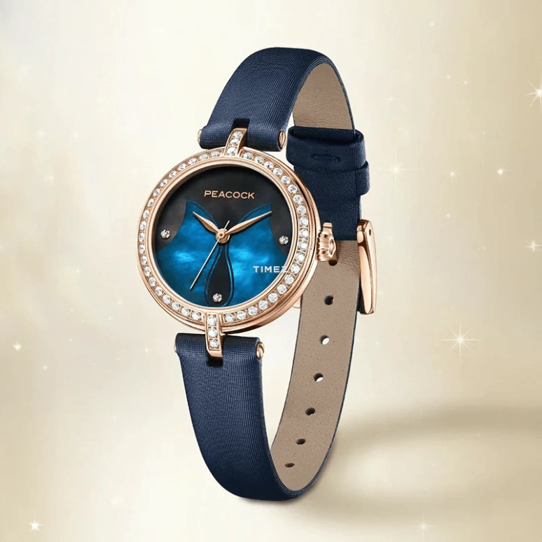Peacock,Exquisite 28.30mm,28.30mm,Stainless Steel,Black,Blue,Automatic,36hours,In-house Caliber,L701,L701-1