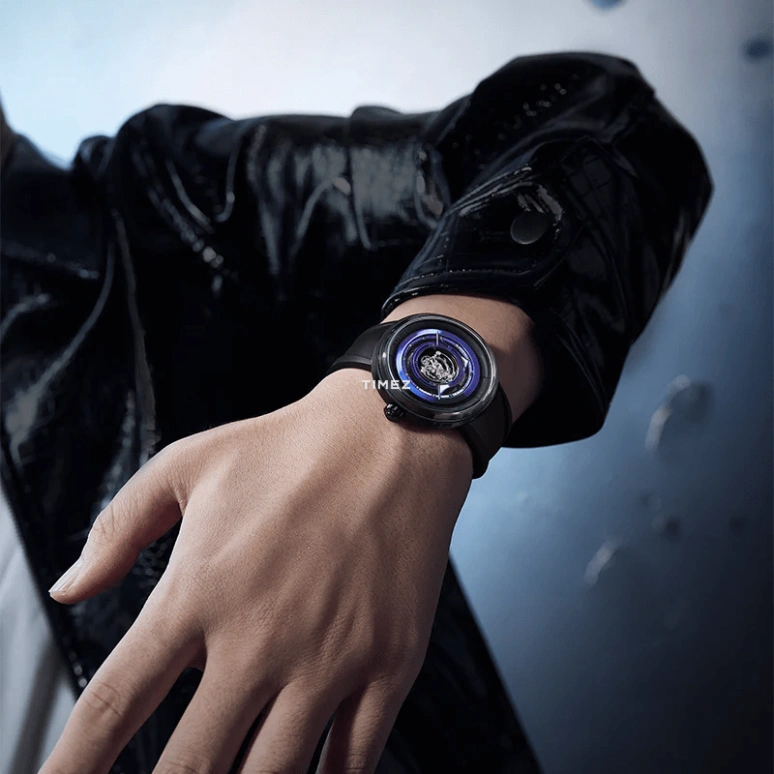 Peacock,Black Hole 43.50mm,43.50mm,Titanium,Dual,Black,Purple,Handwound,Tourbillon,120hours,PBG00201,PBG00201.02