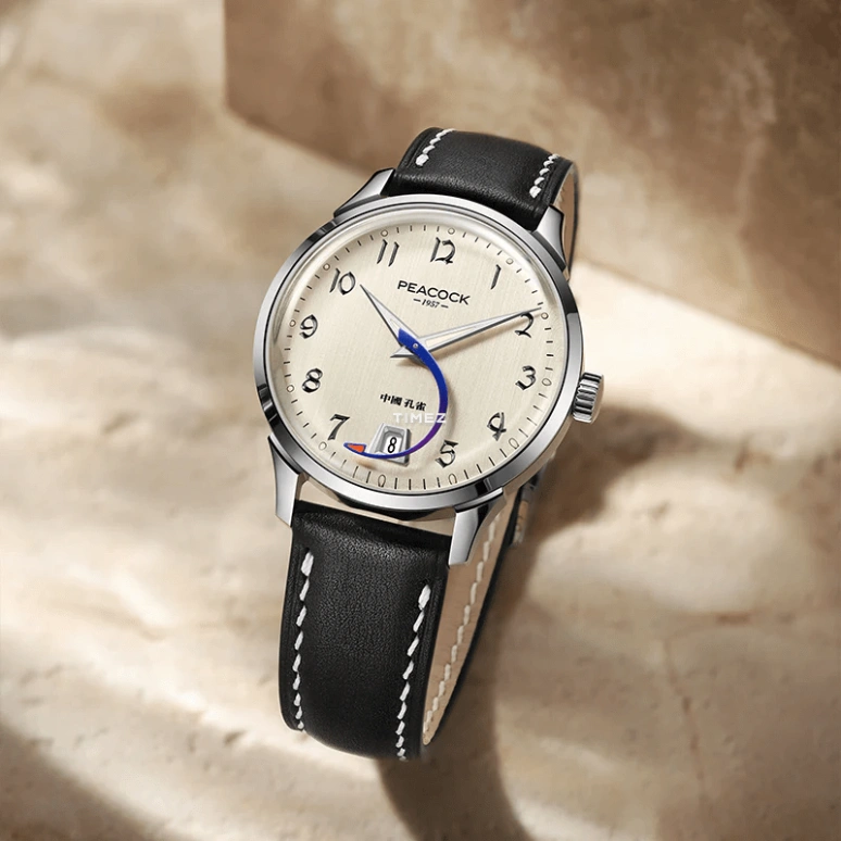 Peacock,Treasured 38.50mm,38.50mm,Stainless Steel,Cream,Automatic,Day,38hours,PCG0202,PCG0202.01