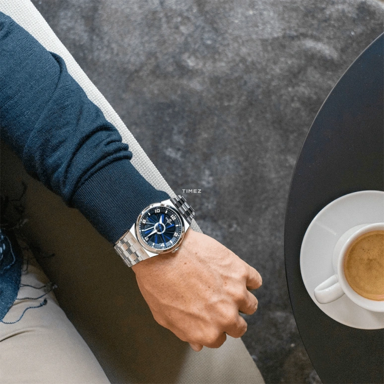 Perrelet,Turbine 44.50mm,44.50mm,Stainless Steel,Blue,Black,Automatic,42hours,In-house Caliber,A4062,A4062/2