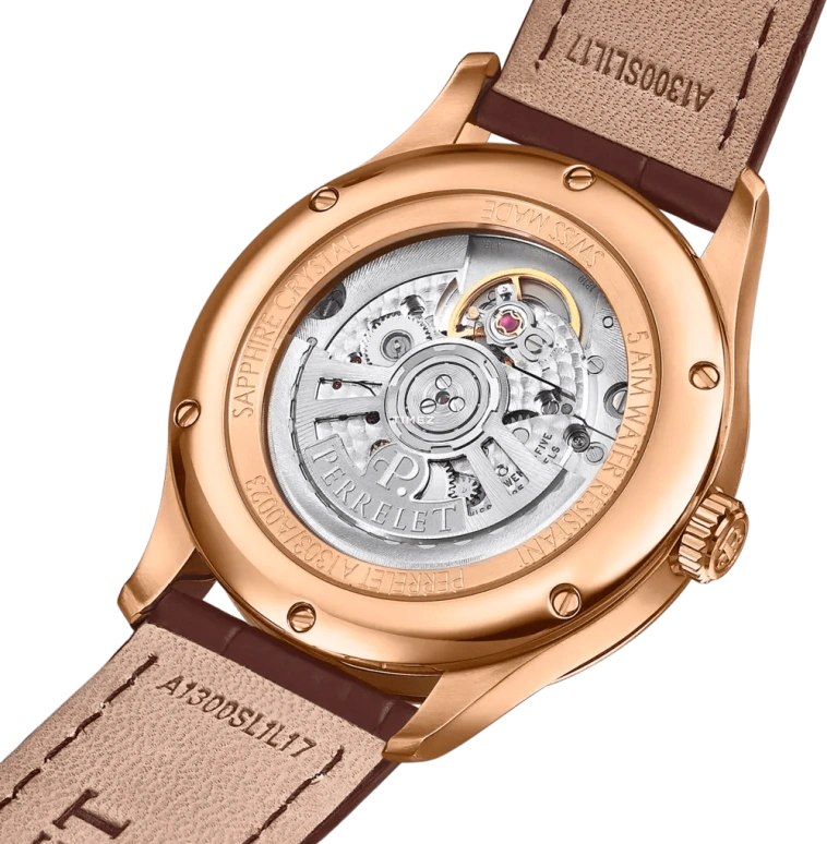 Perrelet,Weekend 39mm,39mm,Stainless Steel,White,Automatic,Day,Dule Time,GMT,A1305,A1305/1