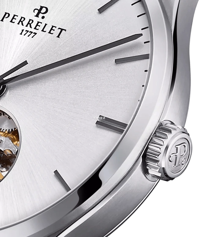 Perrelet,Weekend 39mm,39mm,Stainless Steel,Silver,Automatic,42hours,In-house Caliber,A1302,A1302/2