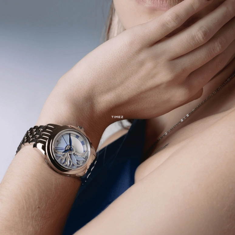 Perrelet,Diamond Flower 36.80mm,36.80mm,Stainless Steel,Blue,White,Automatic,42hours,In-house Caliber,A2065,A2065/10