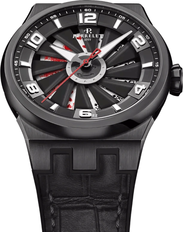 Perrelet,Turbine 44.50mm,44.50mm,Stainless Steel,Multi-Color,Automatic,42hours,In-house Caliber,A4063,A4063/S3