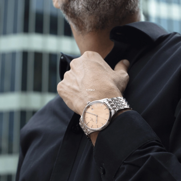 Perrelet,Weekend 39mm,39mm,Stainless Steel,Salmon,Automatic,Day,42hours,A1300,A1300/F