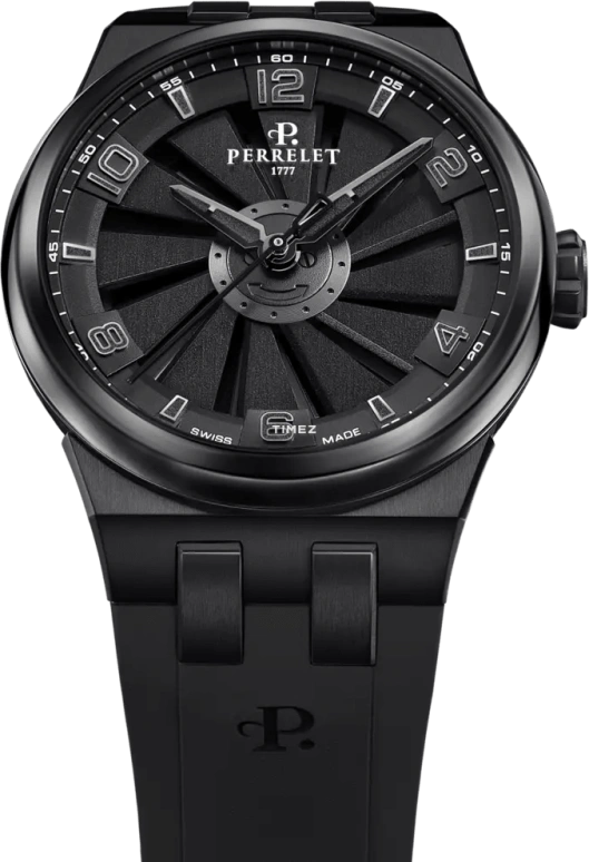 Perrelet,Turbine 41mm,41mm,Titanium,Black,Automatic,42hours,In-house Caliber,A4067,A4067/6