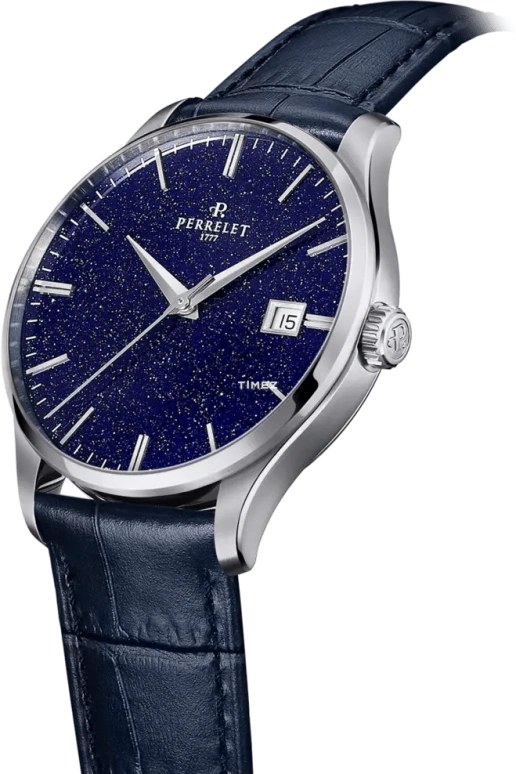 Perrelet,Weekend 39mm,39mm,Stainless Steel,Blue,Automatic,Day,42hours,A1300,A1300/H