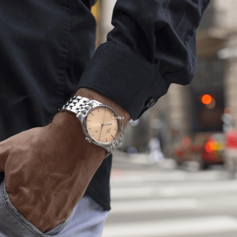 Perrelet,Weekend 39mm,39mm,Stainless Steel,Salmon,Automatic,Day,42hours,A1300,A1300/F
