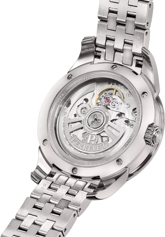 Perrelet,Cleopatra 36.50mm,36.50mm,Titanium,White,Automatic,42hours,In-house Caliber,A2072,A2072/1