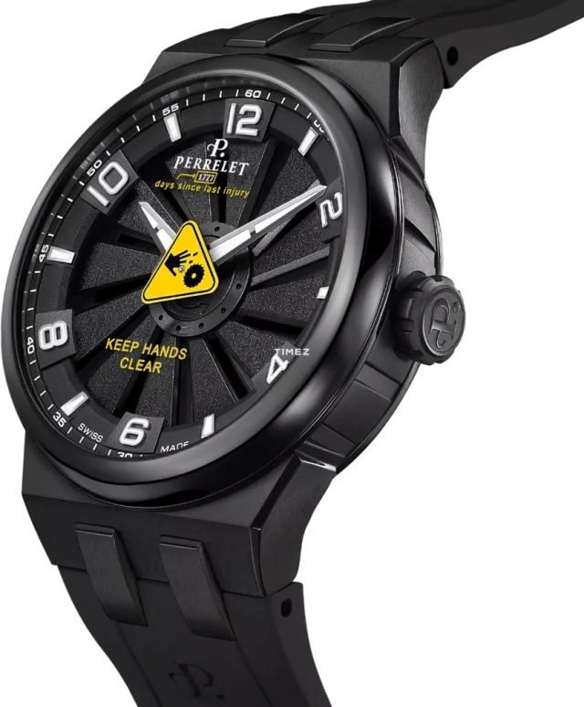 Perrelet,Turbine 41mm,41mm,Titanium,Black,Automatic,42hours,In-house Caliber,A4067,A4067/S3