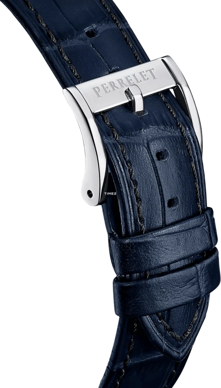 Perrelet,Weekend 39mm,39mm,Stainless Steel,Ice Blue,Automatic,Day,42hours,A1300,A1300/C