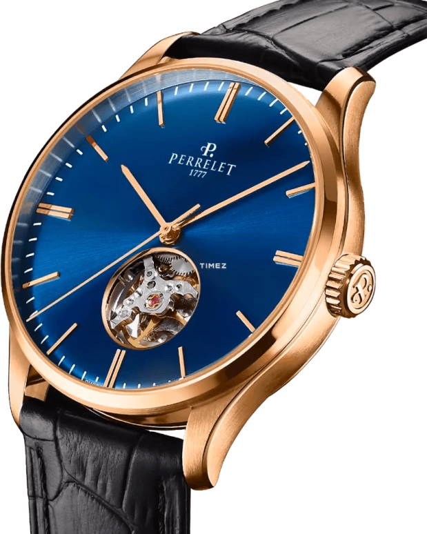 Perrelet,Weekend 39mm,39mm,Stainless Steel,Blue,Automatic,42hours,In-house Caliber,A1303,A1303/2