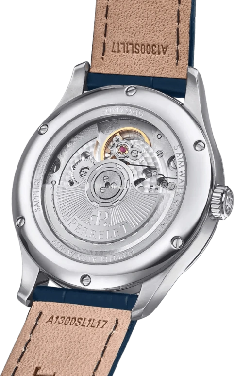 Perrelet,Weekend 39mm,39mm,Stainless Steel,Ice Blue,Automatic,Day,42hours,A1300,A1300/C