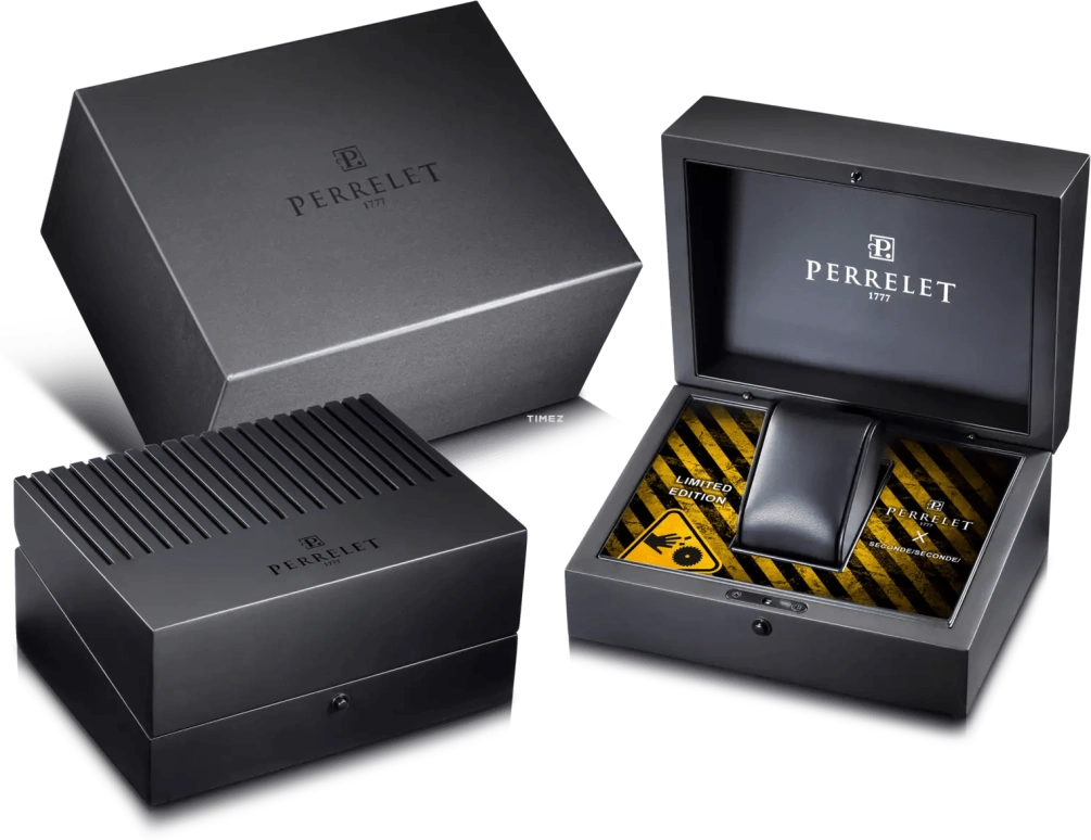 Perrelet,Turbine 41mm,41mm,Titanium,Black,Automatic,42hours,In-house Caliber,A4067,A4067/S3