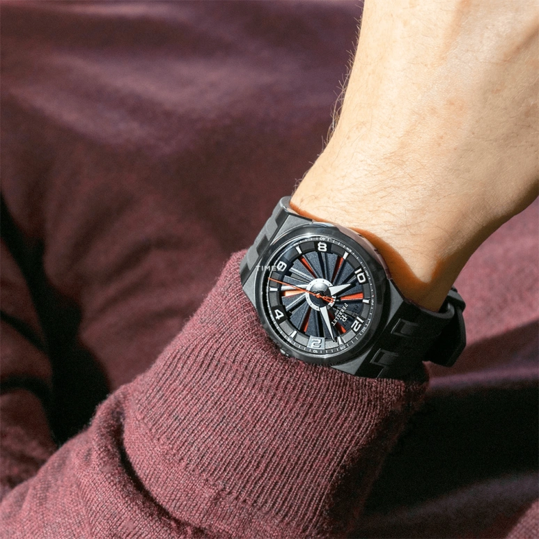 Perrelet,Turbine 44.50mm,44.50mm,Stainless Steel,Black,Red,Automatic,42hours,In-house Caliber,A4063,A4063/A