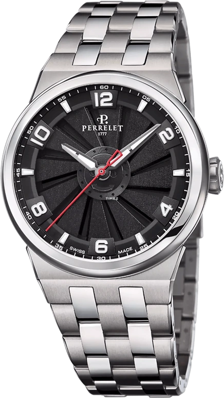 Perrelet,Turbine 41mm,41mm,Titanium,Black,Automatic,42hours,In-house Caliber,A4066,A4066/4