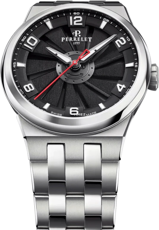 Perrelet,Turbine 41mm,41mm,Titanium,Black,Automatic,42hours,In-house Caliber,A4066,A4066/4