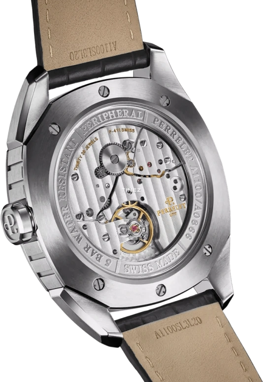 Perrelet,Lab Peripheral 42mm,42mm,Stainless Steel,Salmon,Automatic,Day,42hours,A1100,A1100/6