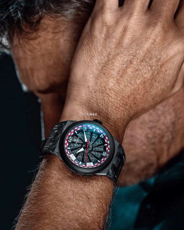 Perrelet,Turbine 45.50mm,45.50mm,Carbon,Polycarbonate,Stainless Steel,Black,Red,White,Automatic,42hours,In-house Caliber,A4065,A4065/3