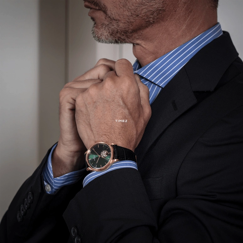 Perrelet,Weekend 39mm,39mm,Stainless Steel,Green,Automatic,42hours,In-house Caliber,A1303,A1303/4