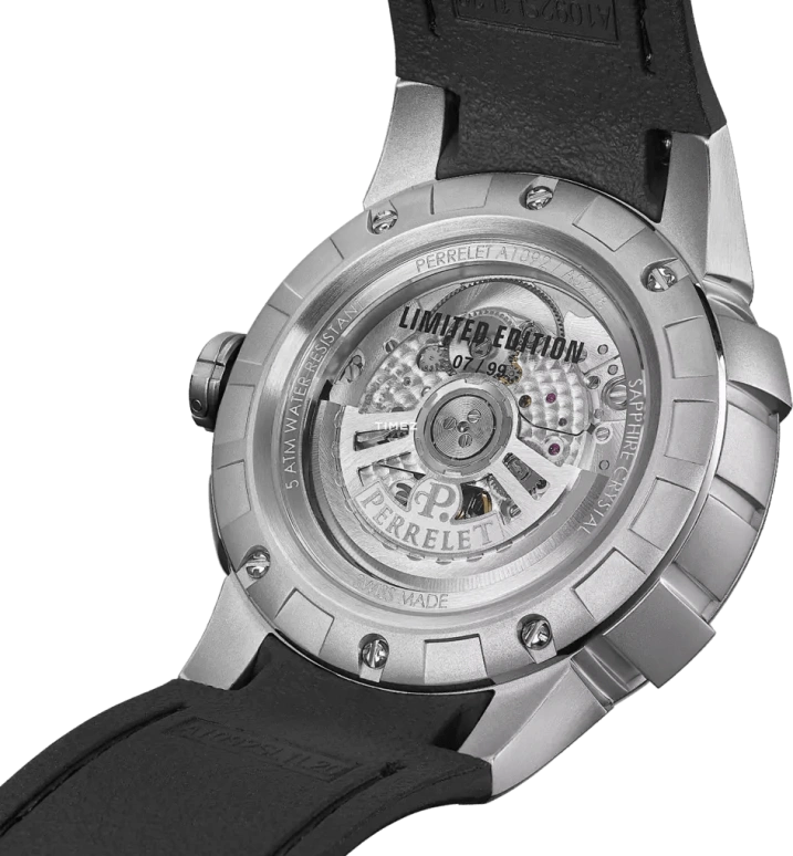 Perrelet,Turbine 46mm,46mm,Stainless Steel,Blue,Automatic,42hours,In-house Caliber,A1092,A1092/S1
