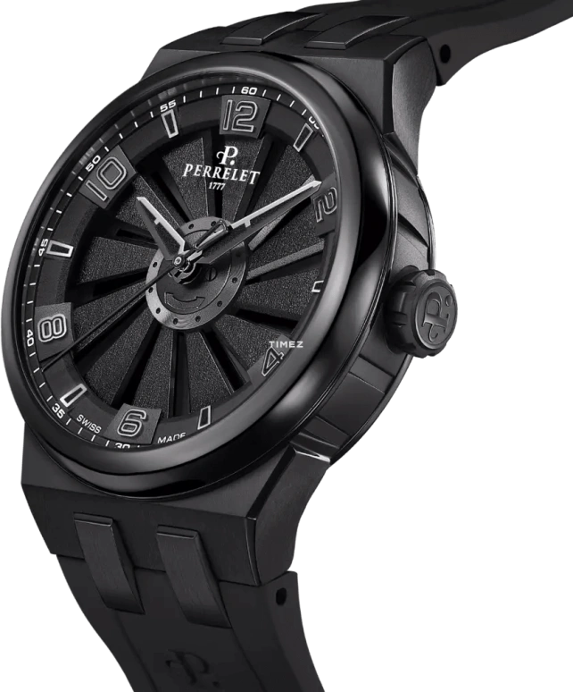 Perrelet,Turbine 41mm,41mm,Titanium,Black,Automatic,42hours,In-house Caliber,A4067,A4067/6
